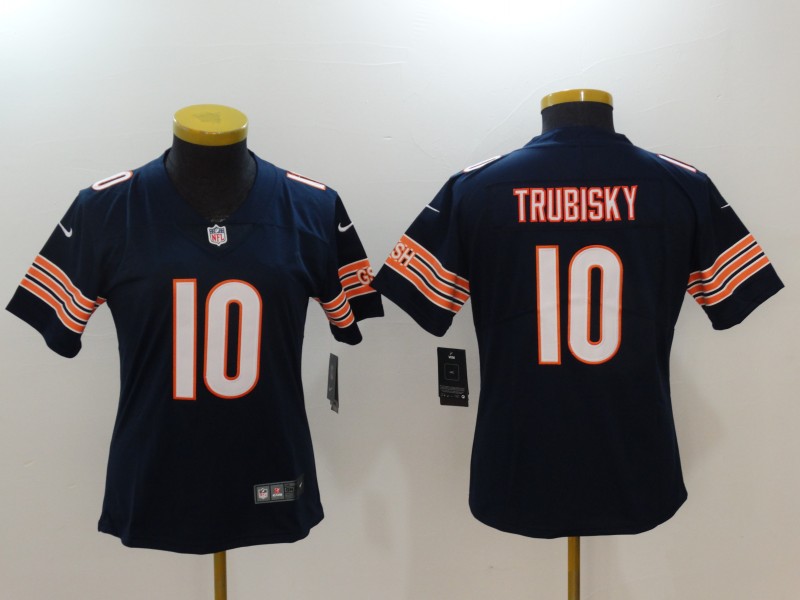 Women Chicago Bears #10 Trubisky Blue Nike Vapor Untouchable Limited NFL Jerseys->tampa bay buccaneers->NFL Jersey